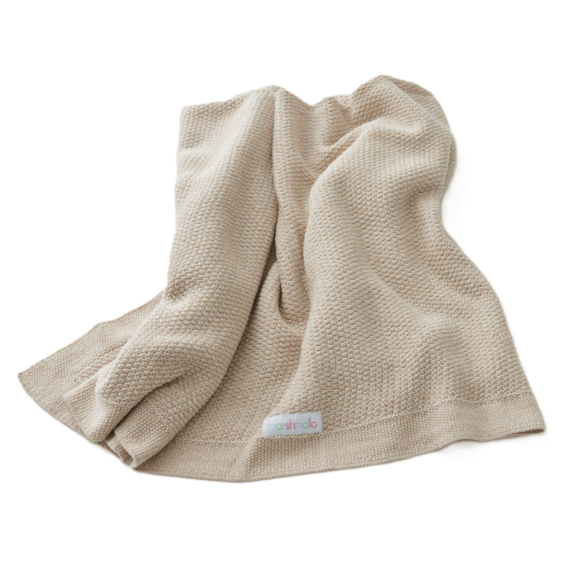 Waffle Stitch Bassinet Pram Blanket